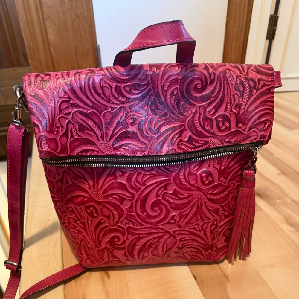Patricia Nash Crossbody/Backpack Leather Bag